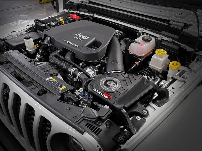 aFe 20-21 Jeep Wrangler (JL) V6-3.0L (td) Momentum HD Cold Air Intake System w/ Pro Dry S Media.