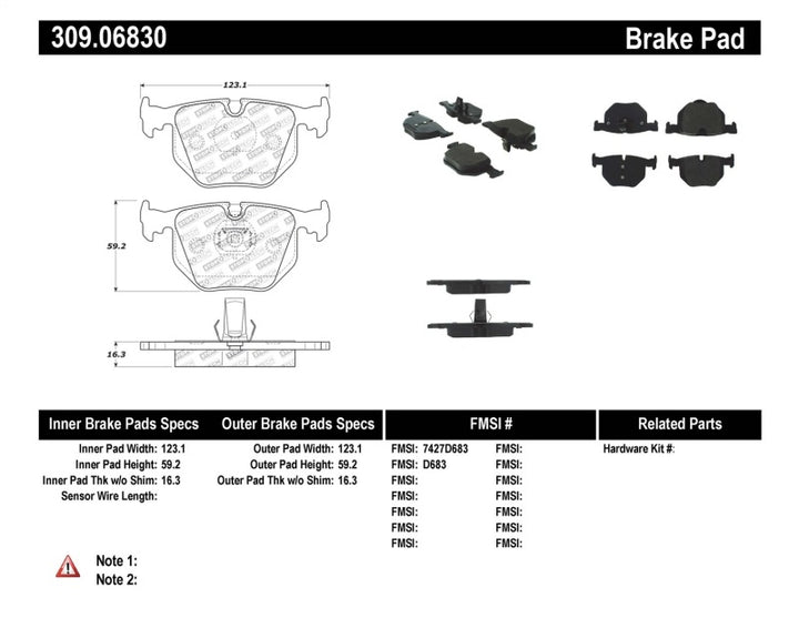 StopTech Performance 01-07 BMW M3 E46 / 00-04 M5 / 04-09 X3 / 00-06 X5 / 1/06-09 Z4 / 9/00-07 330 /.