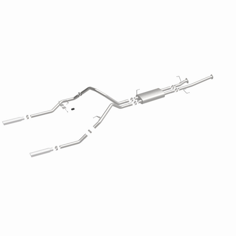 MagnaFlow 14 Toyota Tundra V8 4.6L/5.7L Stainless Cat Back Exhaust Dual Split Rear Exit.