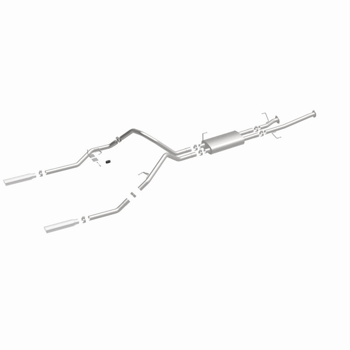 MagnaFlow 14 Toyota Tundra V8 4.6L/5.7L Stainless Cat Back Exhaust Dual Split Rear Exit.