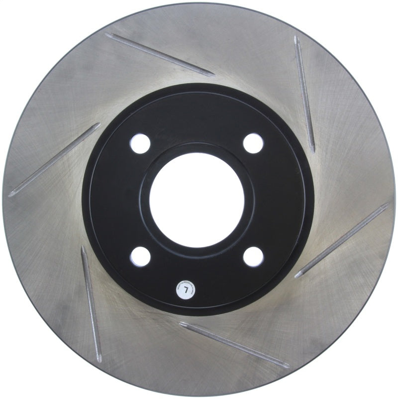 StopTech 2014 Ford Fiesta Left Front Disc Slotted Brake Rotor.