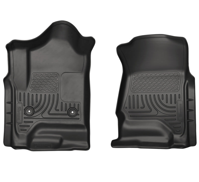 Husky Liners 14 Chevrolet Silverado 1500/GMC Sierra 1500 WeatherBeater Black Front Floor Liners.