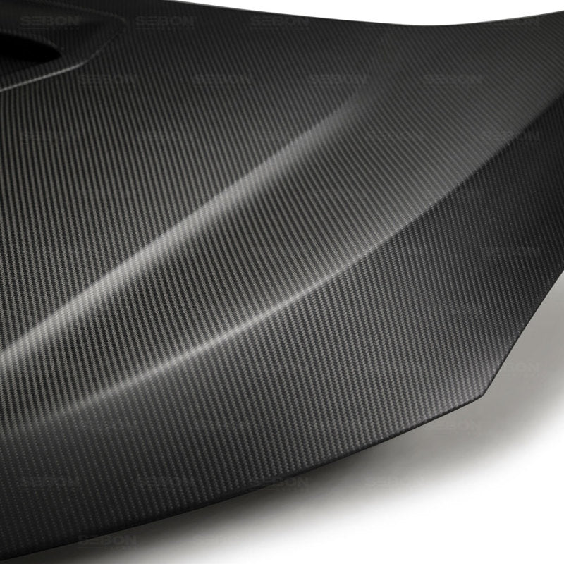 Seibon 17-18 Honda Civic Type-R OEM-Style Dry Carbon Fiber Hood.