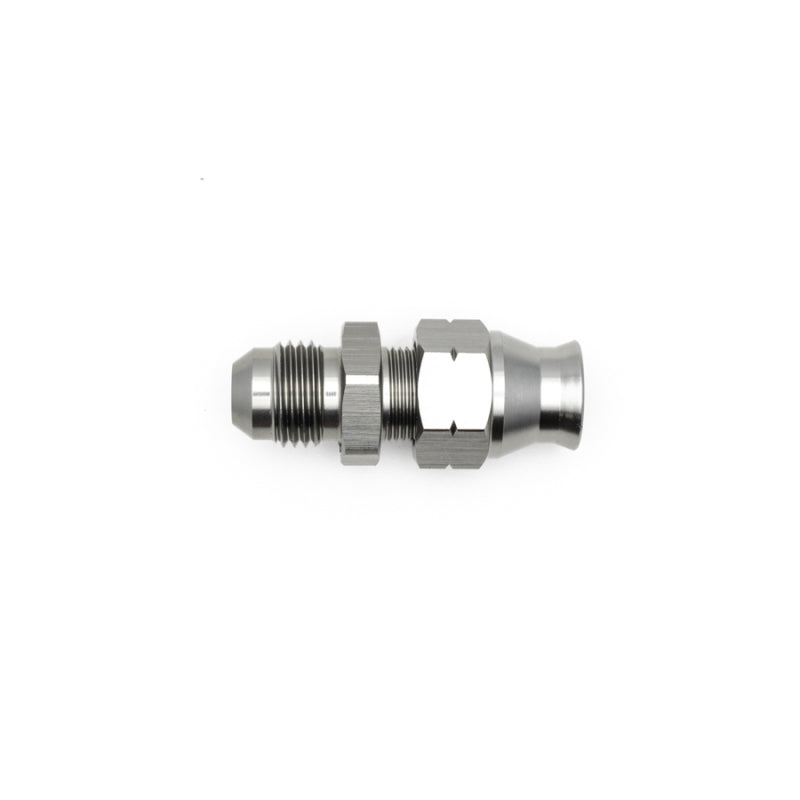 DeatschWerks 6AN Male Flare to 5/16in Hardline Compression Adapter (Incl. 1 Olive Insert).