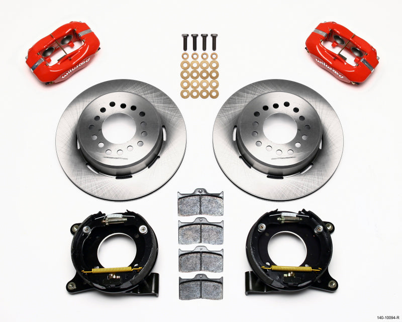 Wilwood Forged Dynalite P/S Park Brake Kit Red Chevy C-10 2.42 Offset 5-lug.
