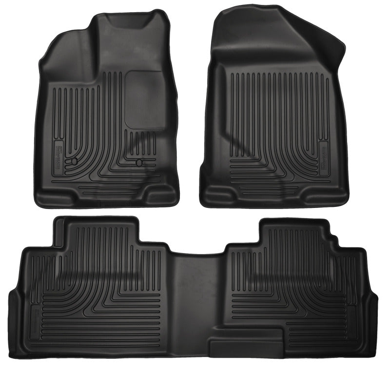 Husky Liners 07-13 Ford Edge / 07-13 Lincoln MKX Weatherbeater Black Front & 2nd Seat Floor Liners.
