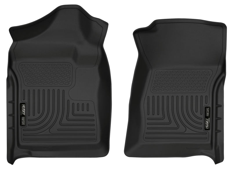 Husky Liners 07-12 Chevrolet Silverado/GMC Sierra Regular Cab WeatherBeater Black Floor Liners.