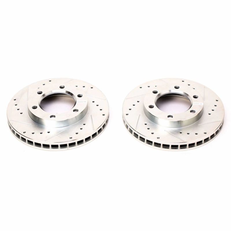 Power Stop 71-74 Chevrolet Blazer Front Evolution Drilled & Slotted Rotors - Pair.