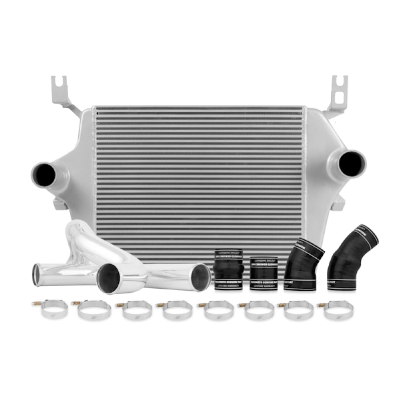 Mishimoto 03-07 Ford 6.0L Powerstroke Intercooler Kit w/ Pipes (Silver).