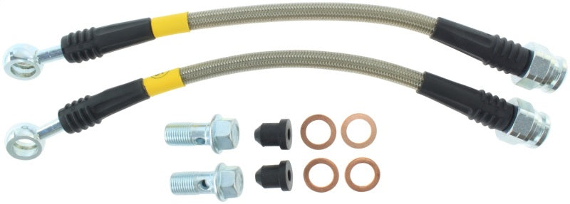 StopTech 98-02 Chevy Camaro Stainless Steel Rear Brake Lines.