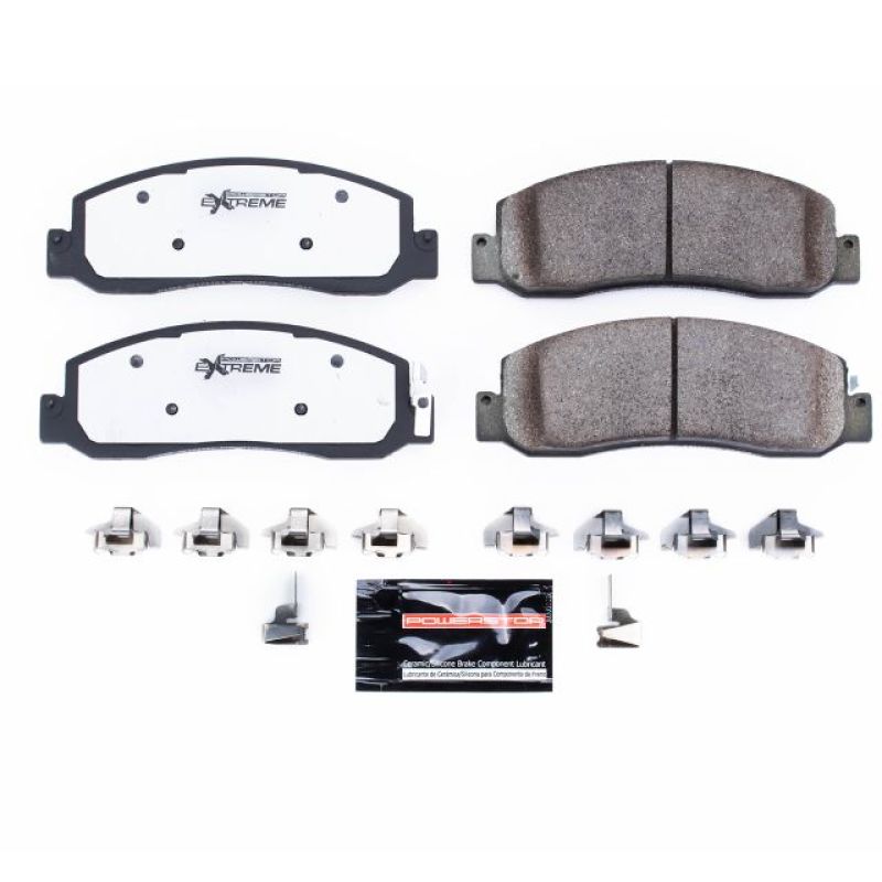 Power Stop 08-11 Ford F-250 Super Duty Front Z36 Truck & Tow Brake Pads w/Hardware.