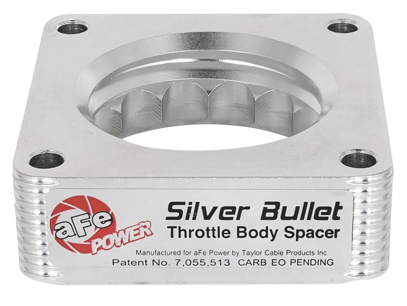aFe Silver Bullet Throttle Body Spacer 09-18 Nissan 370Z V6-3.7L (VQ37VHR).