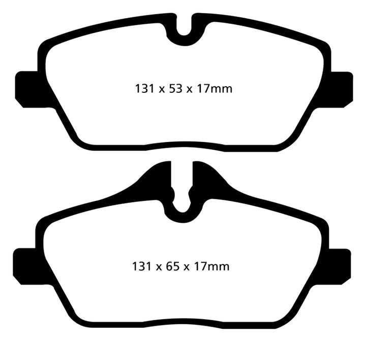 EBC 14+ BMW i3 Electric Ultimax2 Front Brake Pads.