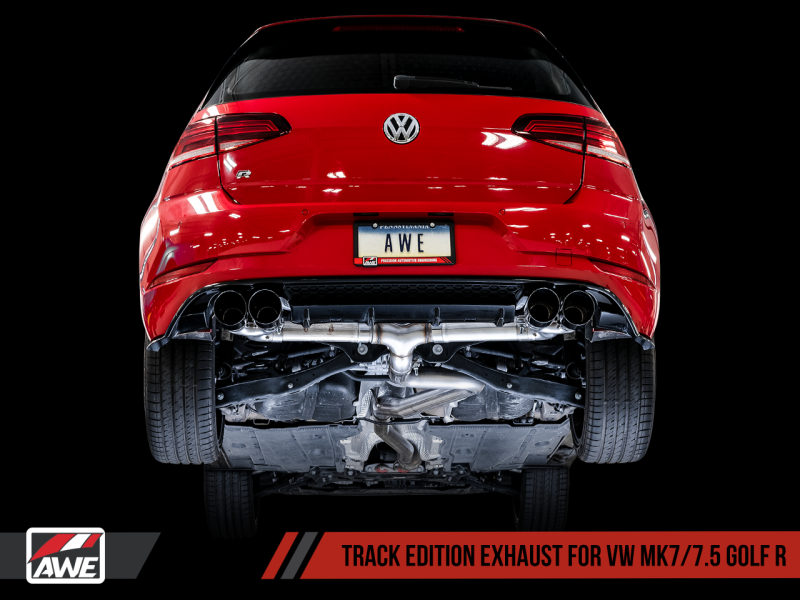 AWE Tuning MK7.5 Golf R Track Edition Exhaust w/Chrome Silver Tips 102mm.