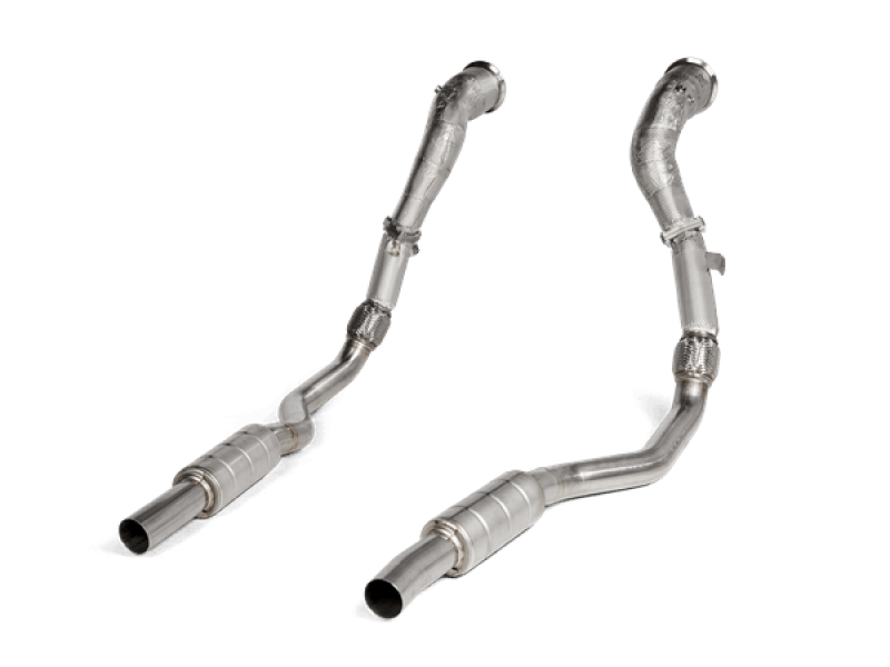 Akrapovic 2020 Audi RS6 Avant (C8) DownPipe (SS) w/Link Pipe Set (Does Not Fit w/L-AU/SS/6).