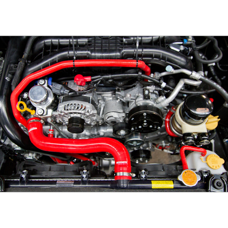 Mishimoto 2015+ Subaru WRX Silicone Radiator Coolant Hose Kit - Red.