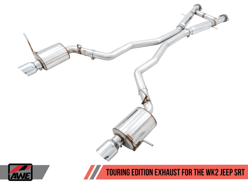 AWE Tuning 2020 Jeep Grand Cherokee SRT Touring Edition Exhaust - Chrome Silver Tips.