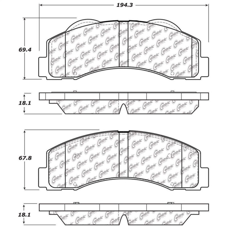 StopTech 10-14 Ford F-150 Street Performance Front Brake Pads.
