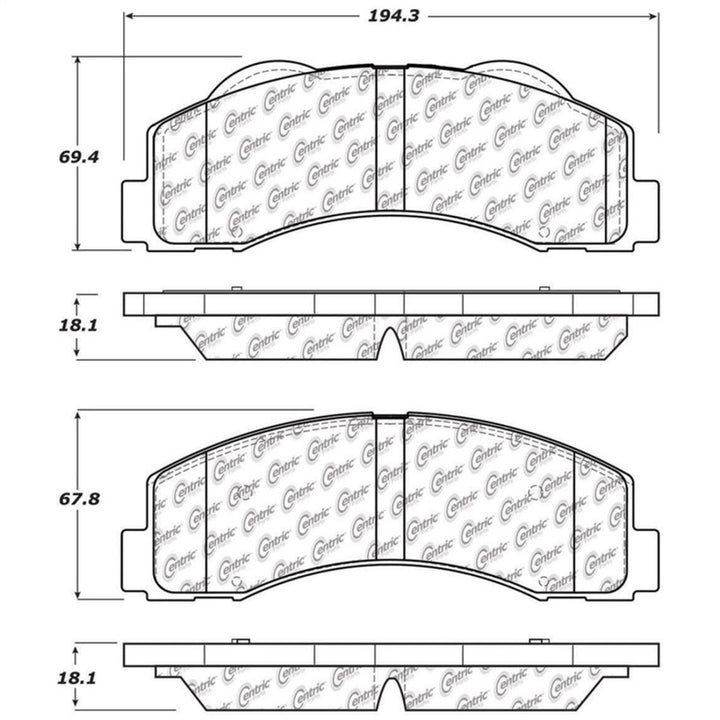 StopTech 10-14 Ford F-150 Street Performance Front Brake Pads.