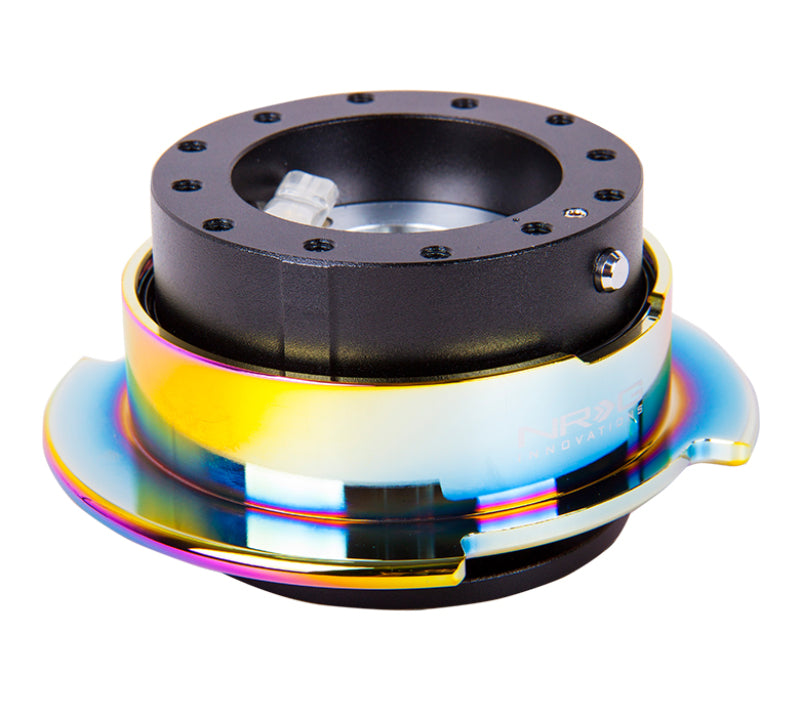 NRG Quick Release Gen 2.5 - Black Body / Neochrome Ring.