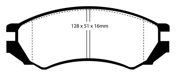 EBC 91-93 Nissan NX 2.0 (ABS) Yellowstuff Front Brake Pads.