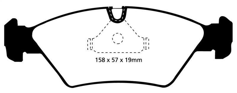 EBC 87-91 BMW M3 2.3 (E30) Redstuff Front Brake Pads.