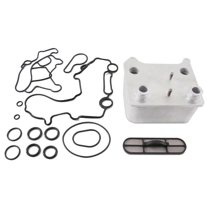 Mishimoto 03-07 Ford 6.0L Powerstroke Replacement Oil Cooler Kit.