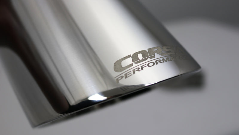 Corsa Single Universal 3.0in Inlet / 4in Outlet Polished Pro-Series Tip Kit.