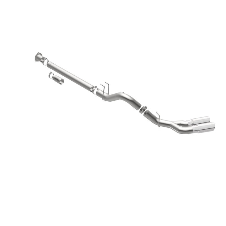 MagnaFlow 08-17 Ford F-250/F-350/F-450 4.6L/6.7 DPF-Back SS 4in Dual Single Passenger Side Rear Exit.