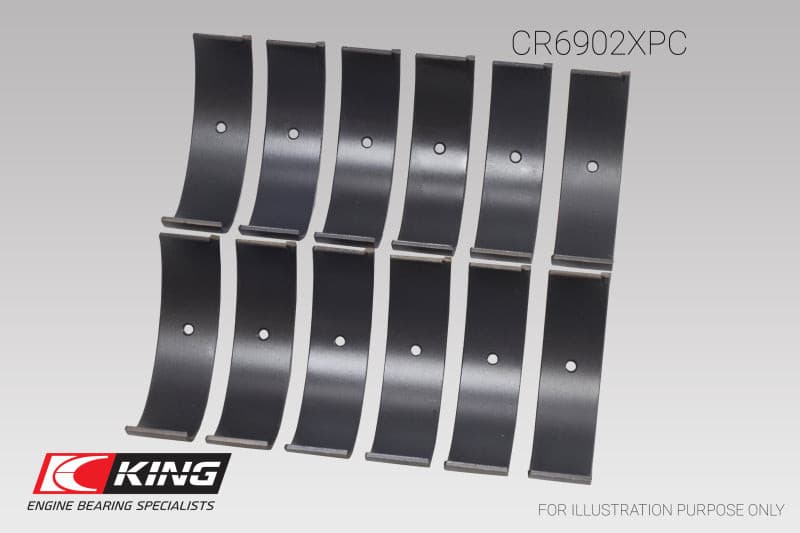 King Nissan VQ35HR/VQ37VHR/VR30DTT (Size STDX) pMaxKote Rod Bearing Set.