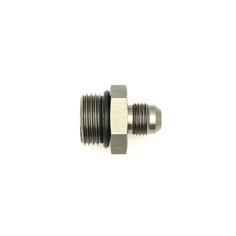 DeatschWerks 10AN ORB Male to 6AN Male Flare Adapter (Incl O-Ring) - Anodized Matte Black.