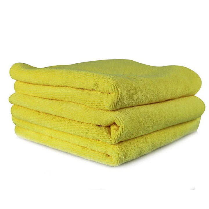 Chemical Guys Workhorse Professional Microfiber Towel - 16in x 16in - Yellow - 3 Pack.