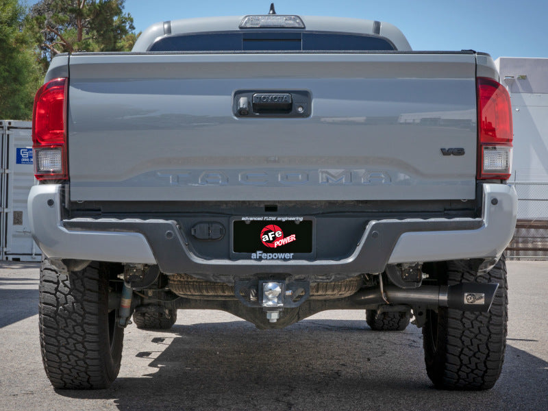 aFe 16-22 Toyota Tacoma Apollo GT Series 2.5in. - 3in. 409 SS Cat-Back Exhaust System w/ Black Tip.