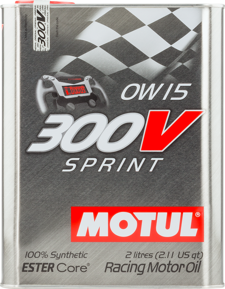 Motul 2L Synthetic-ester Racing Oil 300V SPRINT 0W15.