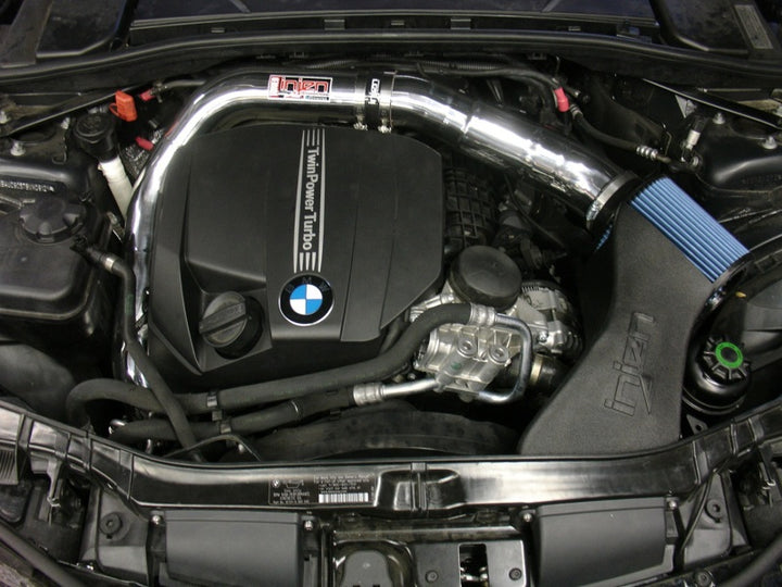 Injen 11 BMW E82 135i (N55) Turbo/E90 335i Wrinkle Black Tuned Air Intake w/ MR Tech, Air Fusion.