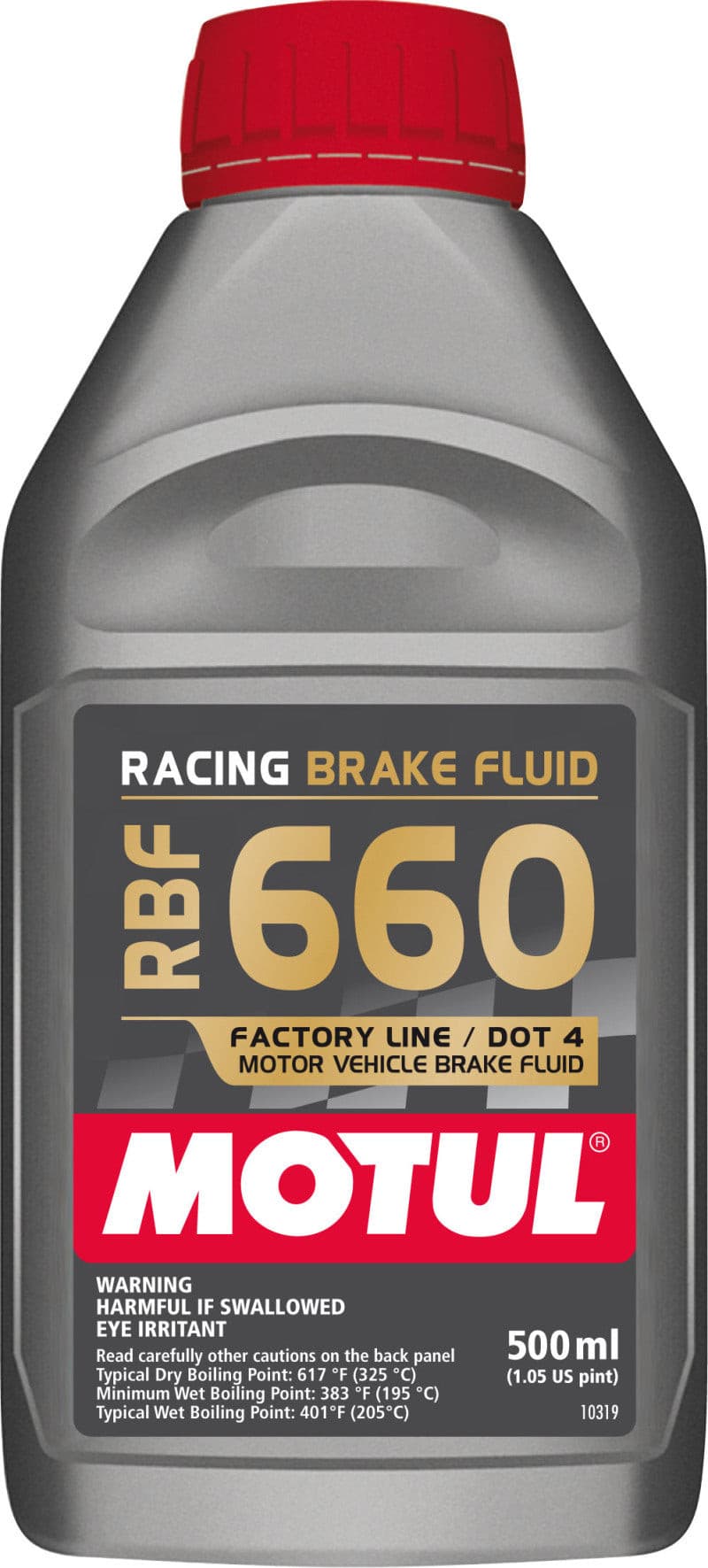 Motul 1/2L Brake Fluid RBF 660 - Racing DOT 4.