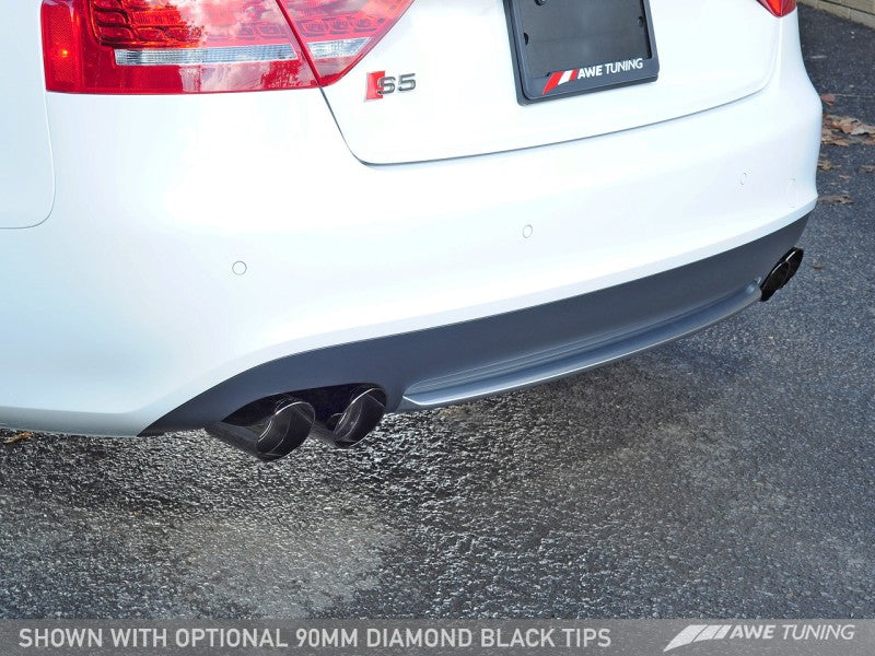 AWE Tuning Audi B8.5 S5 3.0T Touring Edition Exhaust System - Diamond Black Tips (102mm).