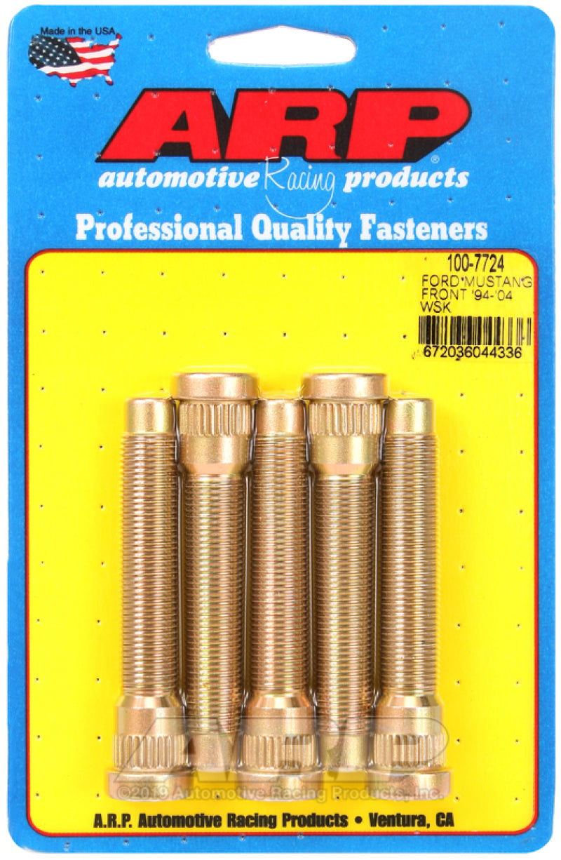 ARP 94-04 Ford Mustang Front Wheel Stud Kit (Set of 5).