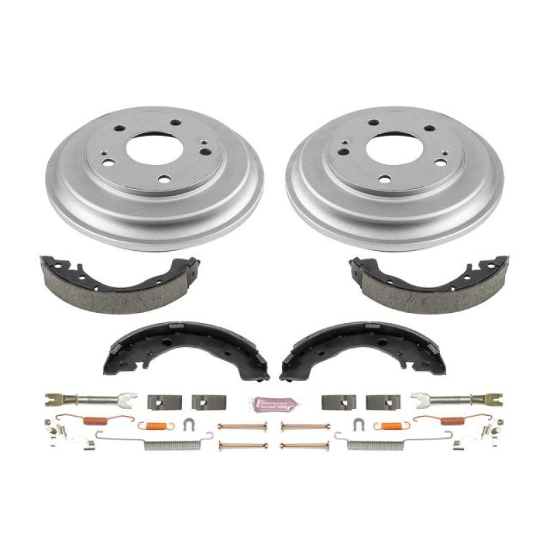 Power Stop 06-11 Honda Civic Coupe Rear Autospecialty Drum Kit.