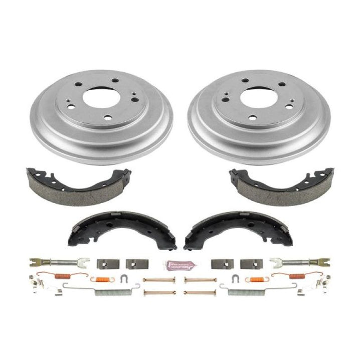 Power Stop 06-11 Honda Civic Coupe Rear Autospecialty Drum Kit.