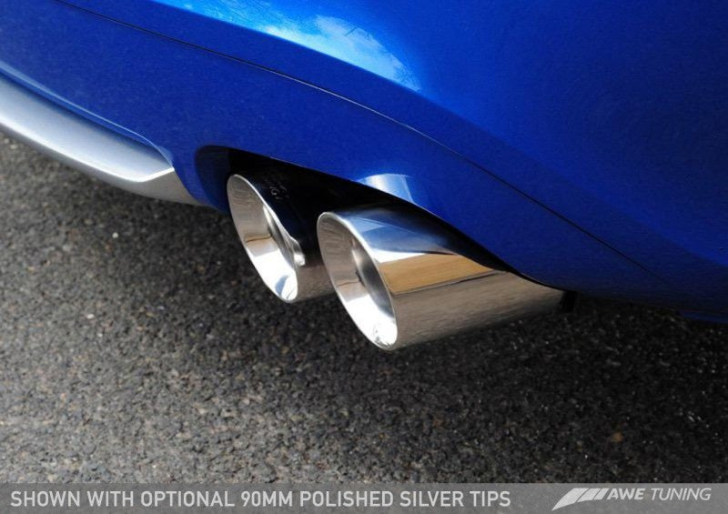 AWE Tuning Audi B8.5 S5 3.0T Track Edition Exhaust - Chrome Silver Tips (90mm).