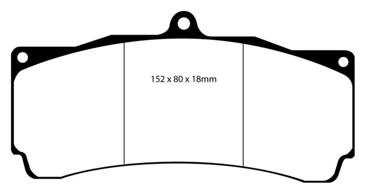 EBC Brakes Yellowstuff Performance Brake Pads.