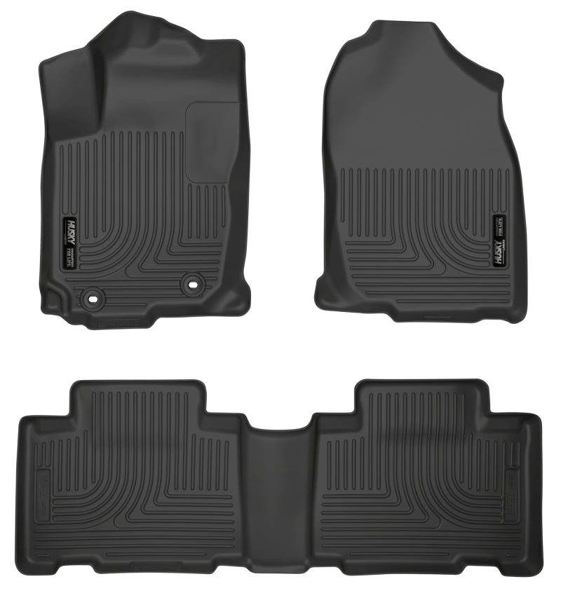 Husky Liners 13 Toyota RAV4 Weatherbeater Black Front & 2nd Seat Floor Liners.