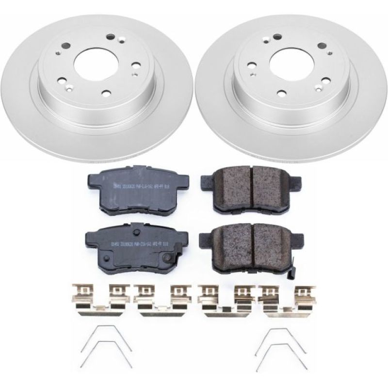 Power Stop 11-14 Acura TSX Rear Z17 Evolution Geomet Coated Brake Kit.