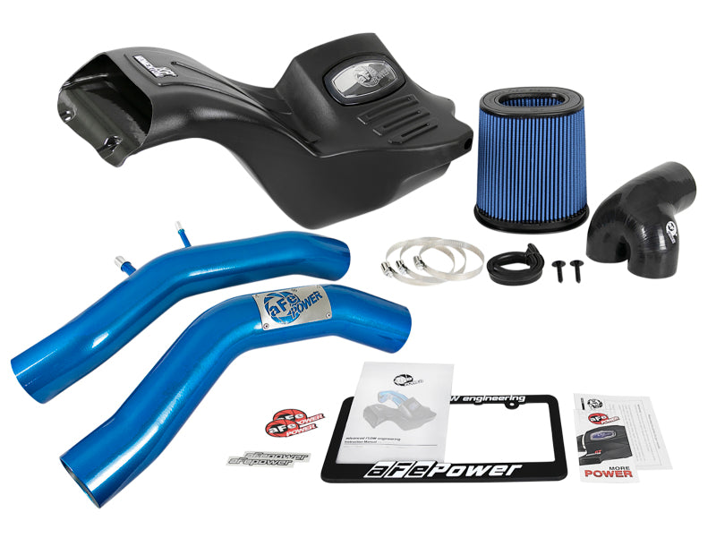 aFe Momentum XP Cold Air Intake System w/ Pro 5R Media Blue 15-19 Ford F-150 V8-5.0L.