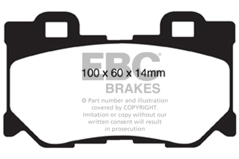 EBC 08-13 Infiniti FX50 5.0 Redstuff Rear Brake Pads.
