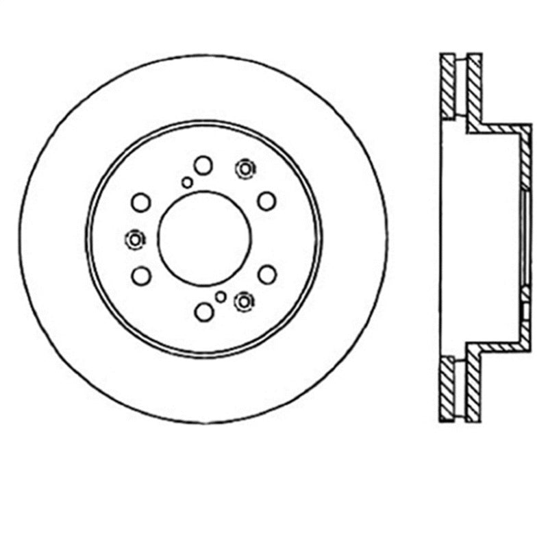 StopTech Power Slot 07 Chevrolet Tahoe Front Left Rotor.