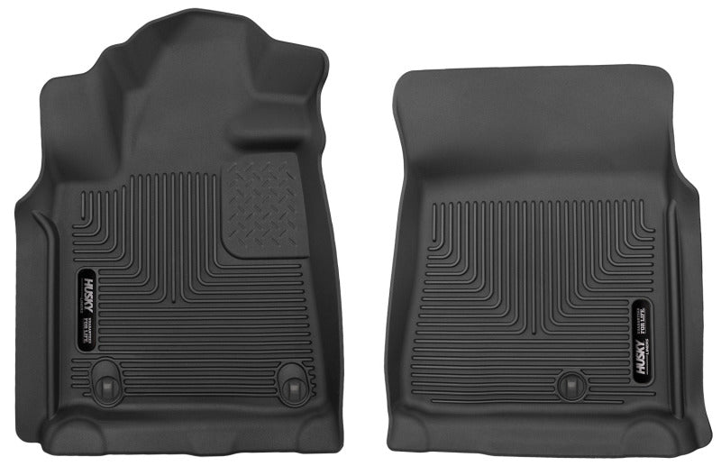 Husky Liners 07-11 Toyota Tundra Pickup(Crew / Ext / Std Cab) X-Act Contour Black Front Floor Liners.