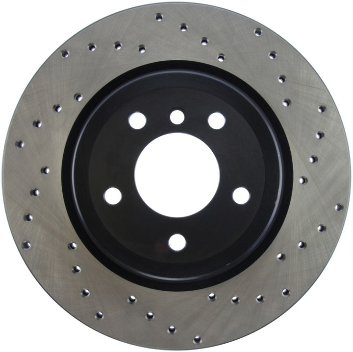 StopTech 07-10 BMW 335i Cross Drilled Left Rear Rotor.