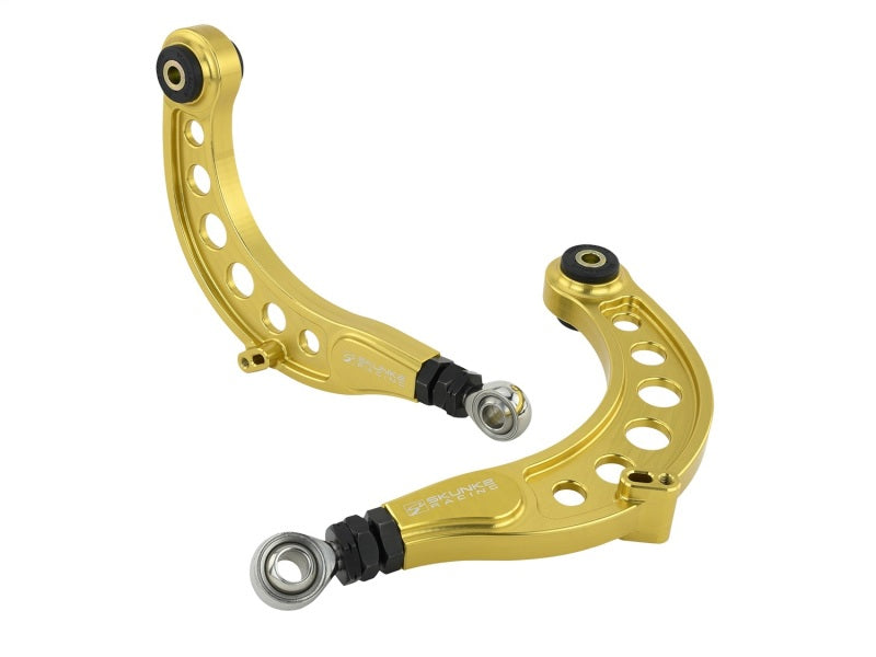 Skunk2 Pro Series 16-20 Honda Civic Gold Anodized Rear Camber Kit.